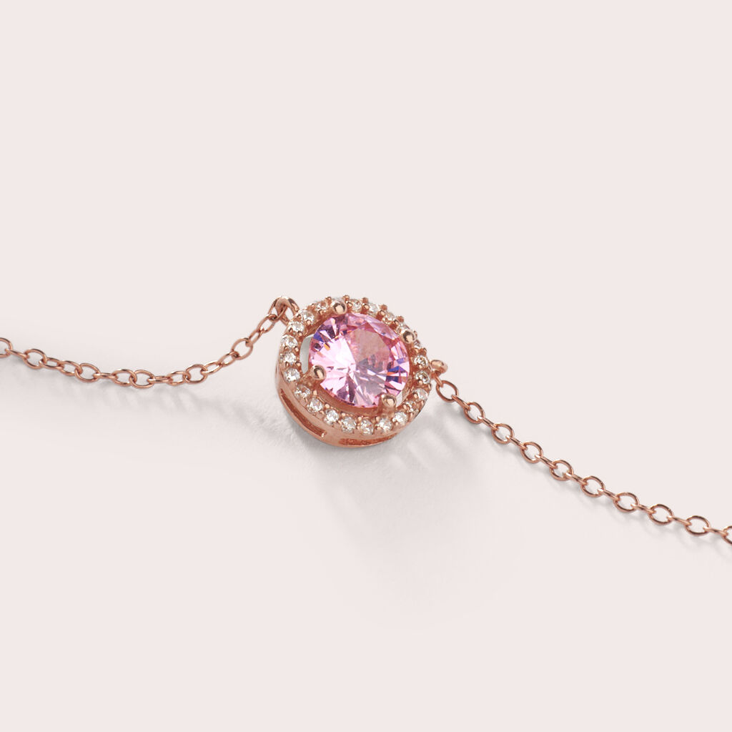 Collana Punto Luce Silver Rainbow Argento Rosa Cubic Zirconia - Collane Punto Luce Donna | Stroili