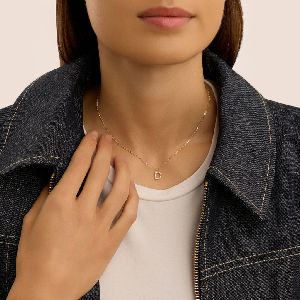 Collana Claire Oro Giallo Cubic Zirconia