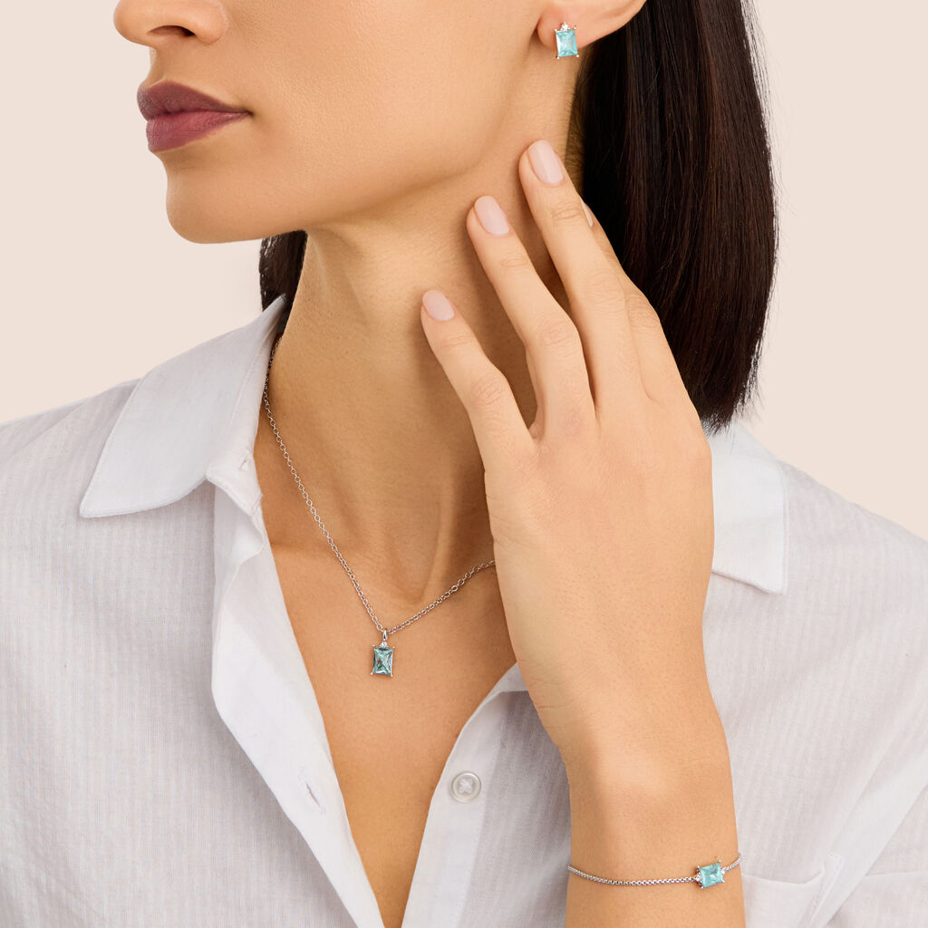 Orecchini Lobo Punto Luce Violet Ottone Cristallo