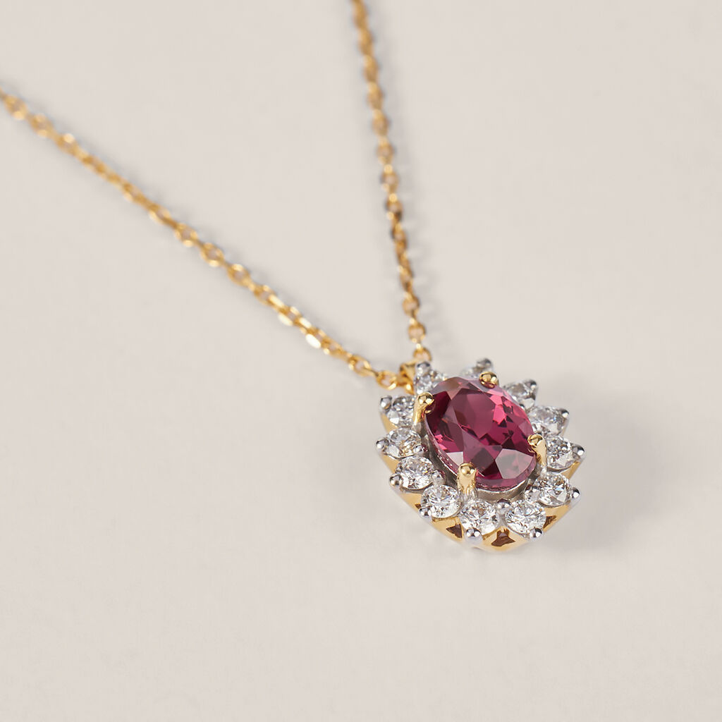 Collana Jasmine Oro Giallo Rodolite Diamante - Collane Donna | Stroili