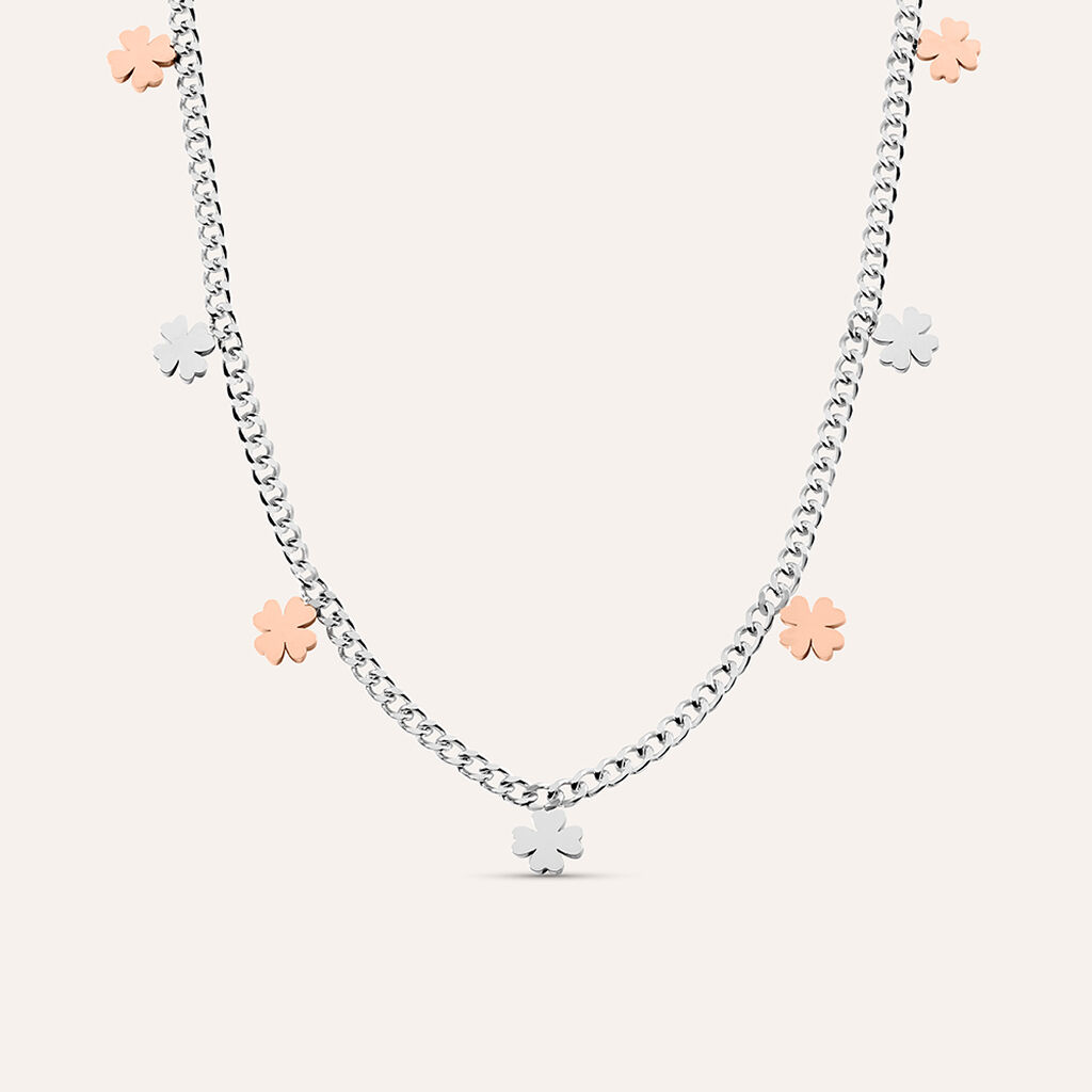 Collana Sunrise Acciaio Bicolore