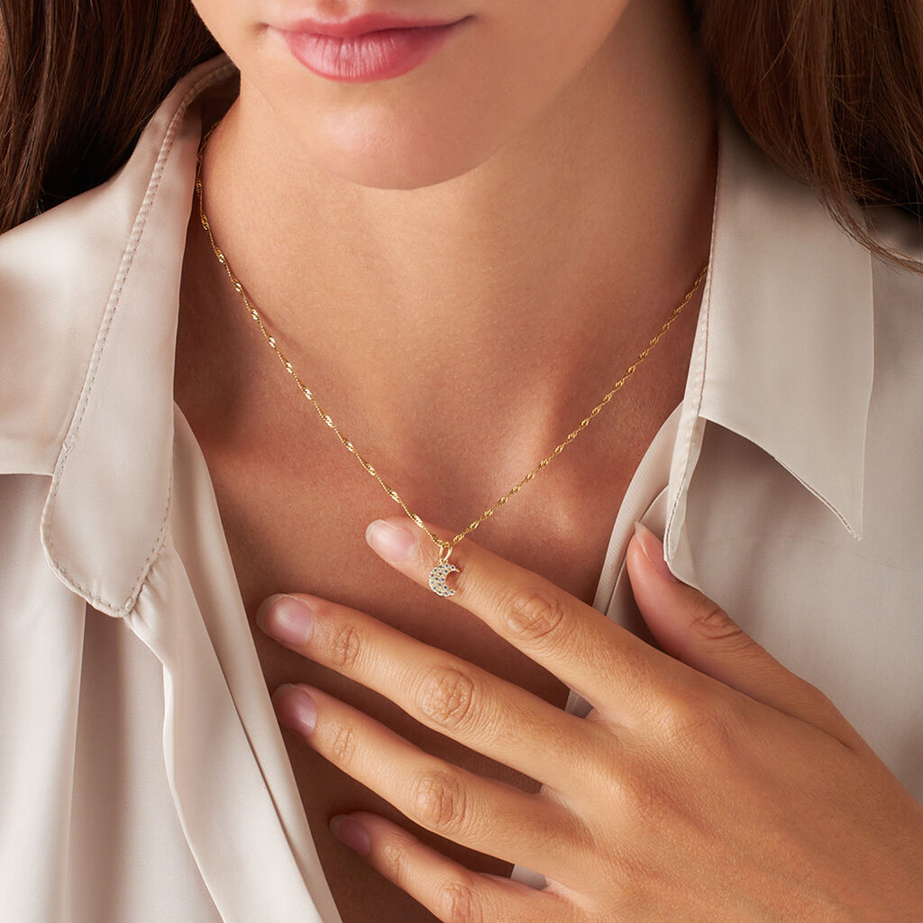 Pendente Poème Oro Giallo Cubic Zirconia - Ciondoli Donna | Stroili
