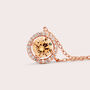 Collana Punto Luce Silver Rainbow Argento Rosa Cubic Zirconia