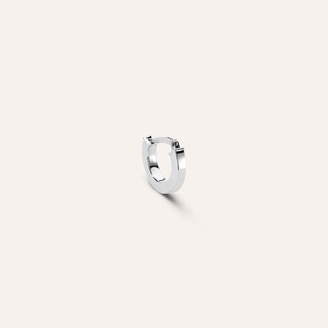 Mono Orecchino A Cerchio Toujours Oro Bianco - Mono Orecchino Unisex | Stroili