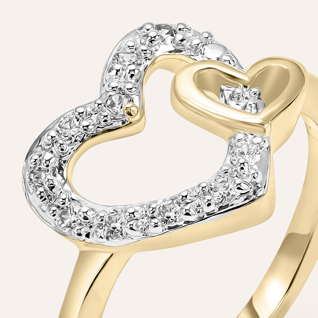 Anello Fantasia Golden Dream Placcato Oro Giallo Cubic Zirconia - Anelli con Pietre Donna | Stroili