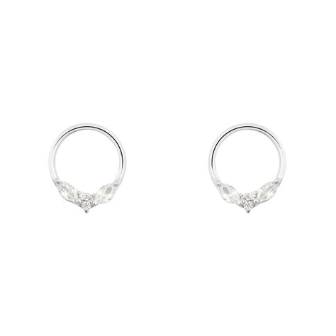 Orecchini Lobo Silver Elegance Argento Rodiato Cubic Zirconia - Orecchini a Lobo Donna | Stroili