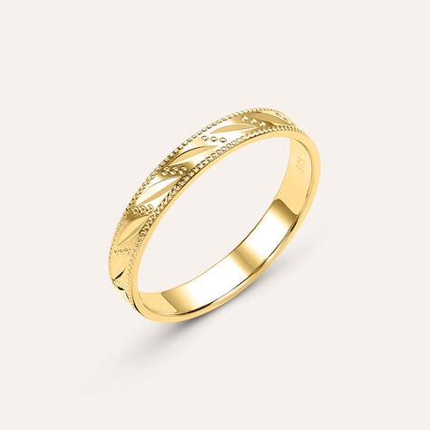 Fede Classica Diamantata 3 mm Oro Giallo - Anelli con Incisione Donna | Stroili