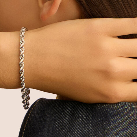 Bracciale Catena Colette Oro Bianco - Bracciali Donna | Stroili