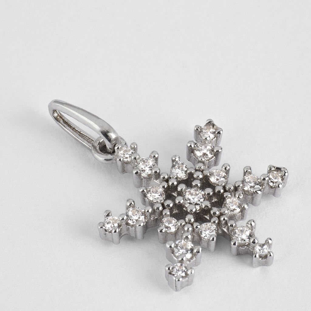 Pendente Poème Oro Bianco Cubic Zirconia - Ciondoli Donna | Stroili