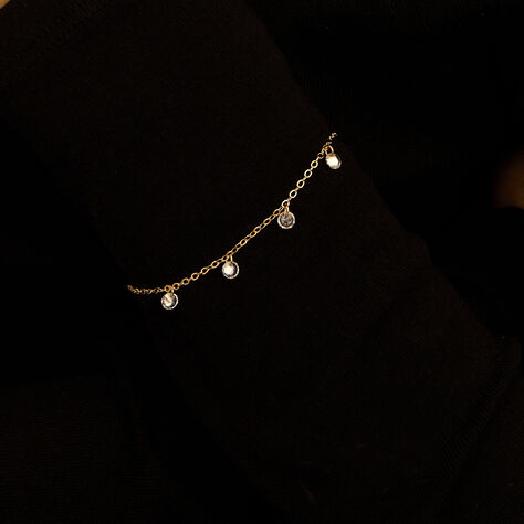 Bracciale Multi Punto Luce Golden Dream Placcato Oro Giallo Cubic Zirconia - Bracciali Amicizia Donna | Stroili