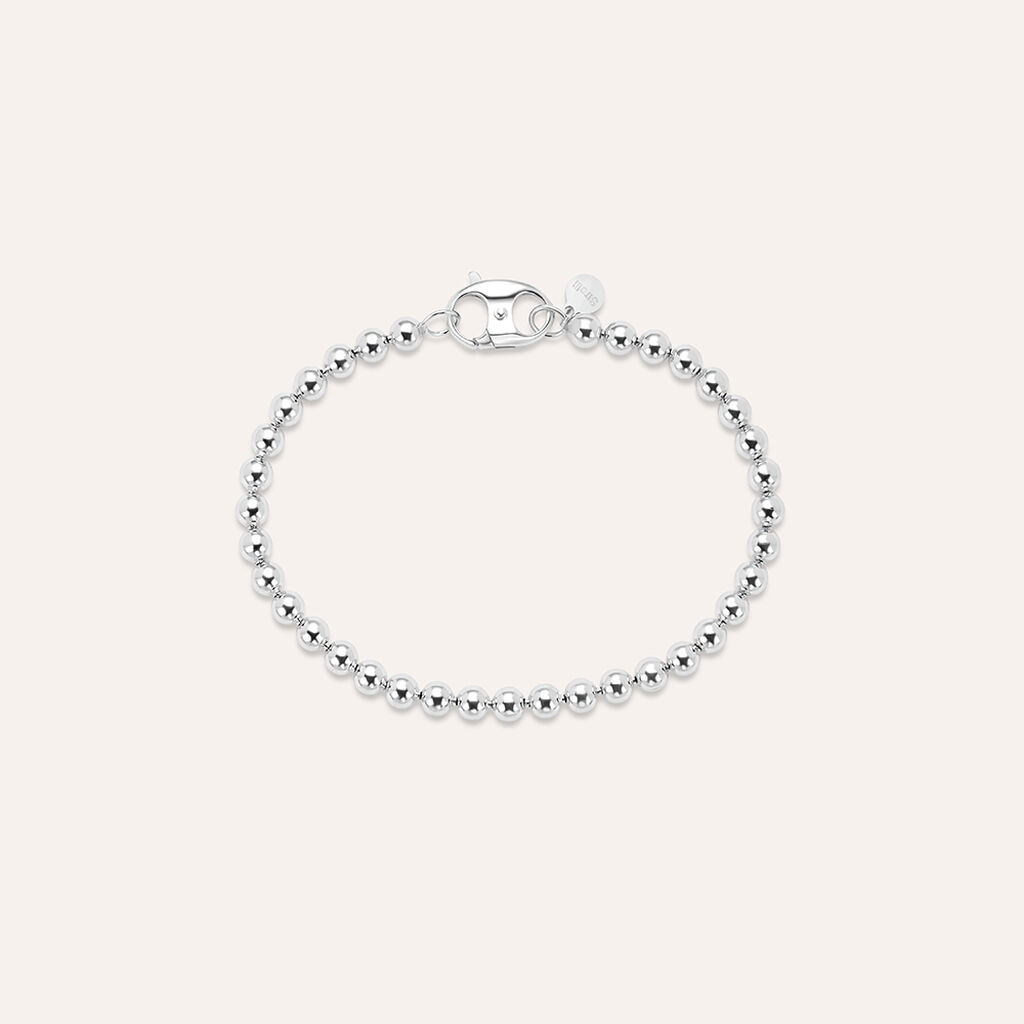 Bracciale Catena Gentleman Argento Rodiato