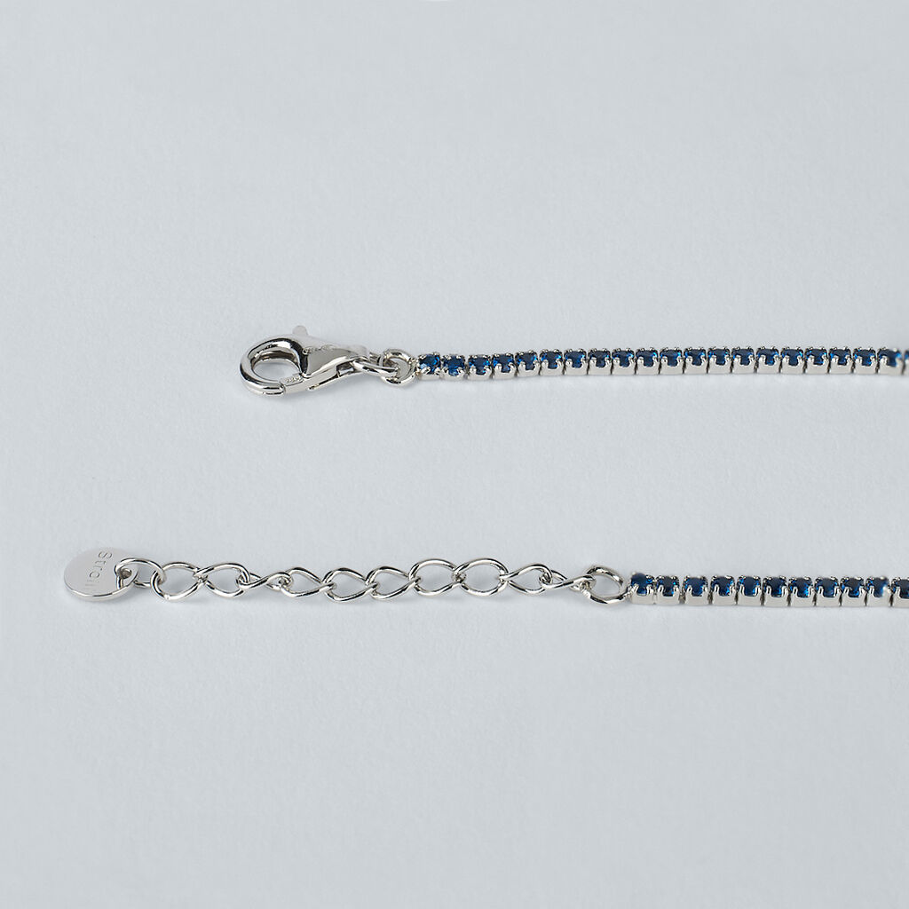 Cavigliera Silver Rainbow Argento Rodiato Cubic Zirconia