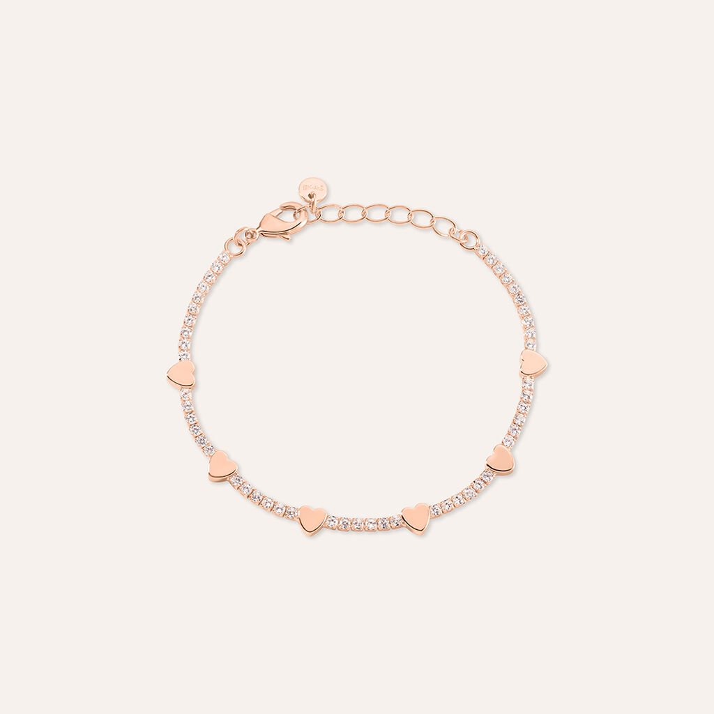 Bracciale Romantic Shine Ottone Rosa Cristallo