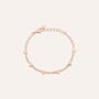 Bracciale Romantic Shine Ottone Rosa Cristallo