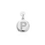 Pendente Love Beats Argento Rodiato Cubic Zirconia