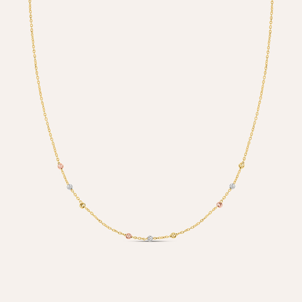 Collana Isabelle Oro Tricolore