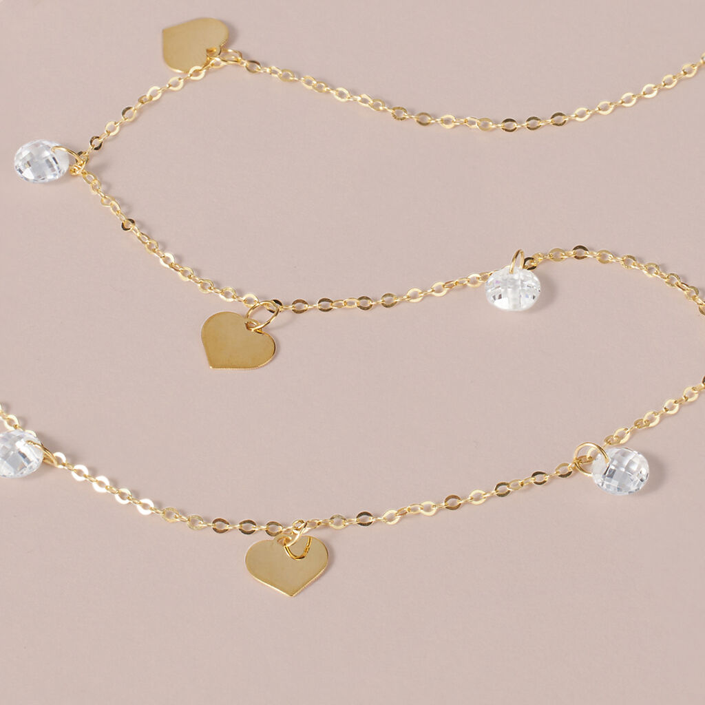 Collana Beverly Oro Giallo Cubic Zirconia