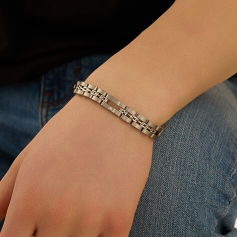 Bracciale Man Code Acciaio Cubic Zirconia - Bracciali Uomo | Stroili