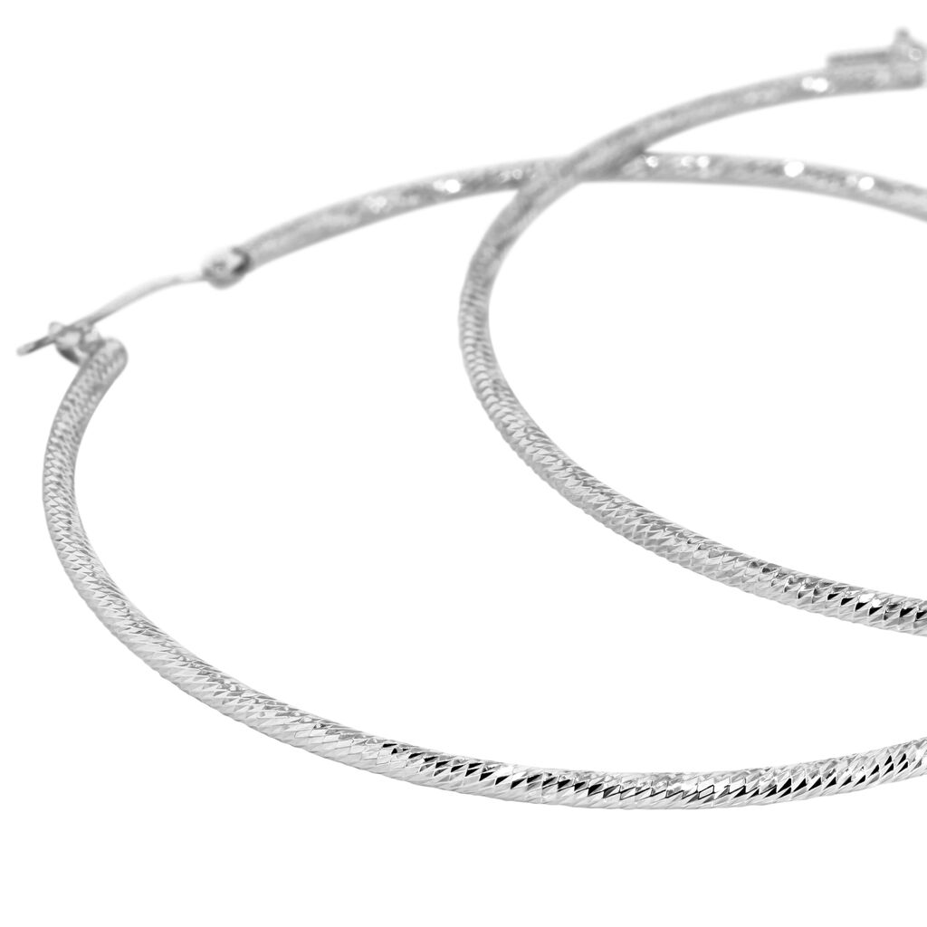 Orecchini A Cerchio Silver Collection Argento Rodiato - Orecchini a Cerchio Donna | Stroili