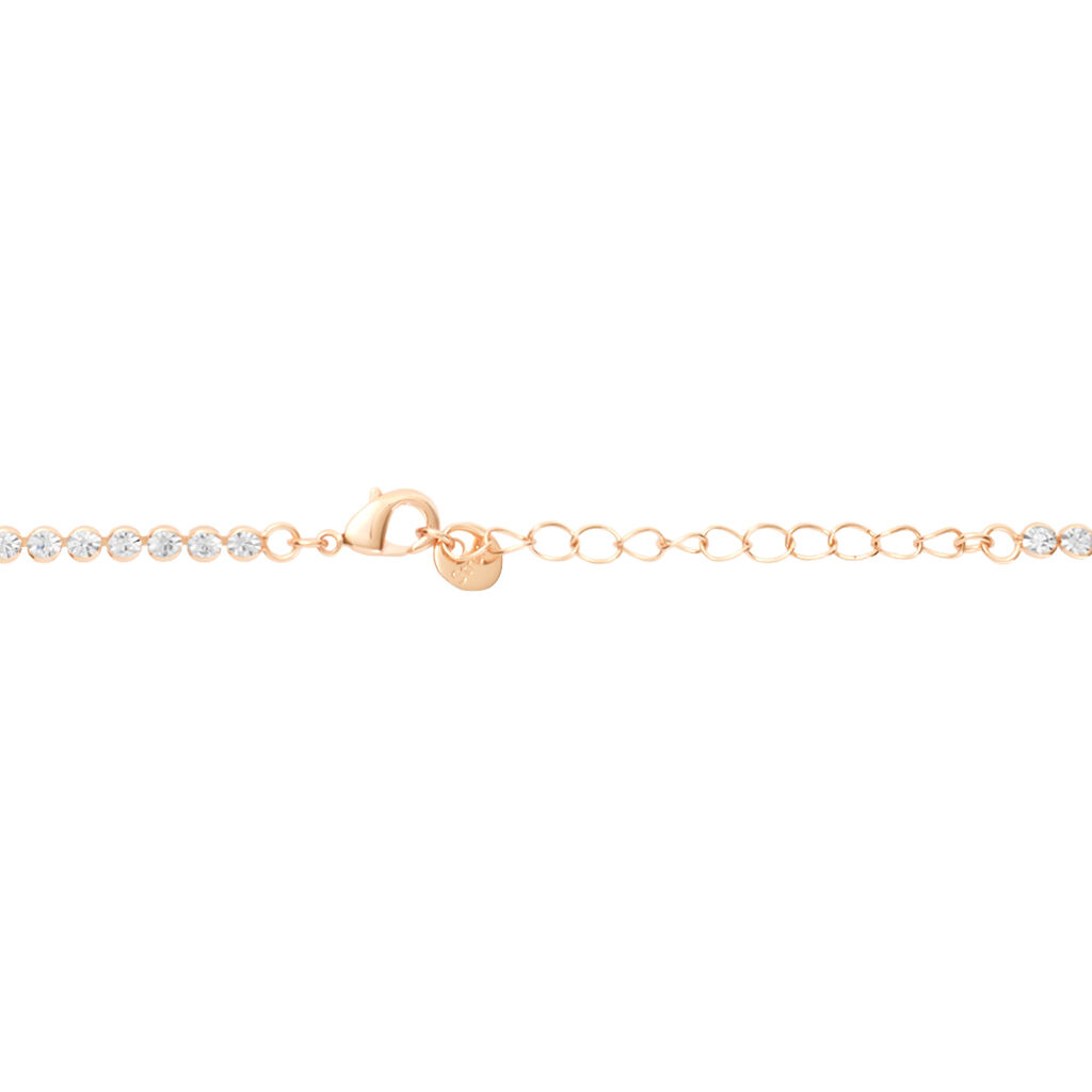 Collana Tennis Romantic Shine Metallo Rosa Cristallo - Collane Tennis Donna | Stroili