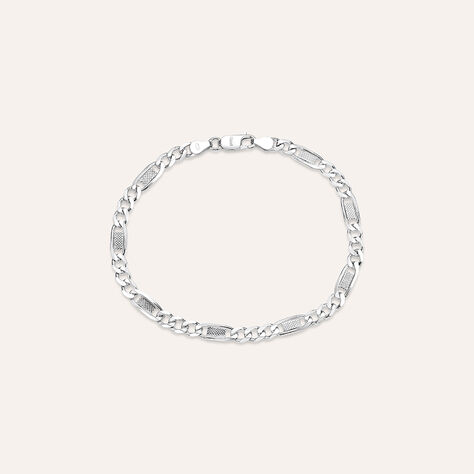 Bracciale Catena Gentleman Argento Rodiato - Bracciali Uomo | Stroili