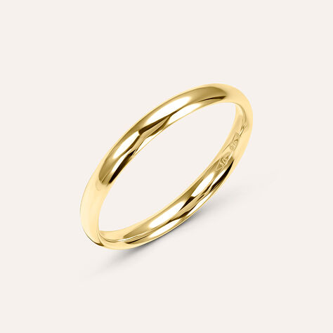 Fede Comoda Leggera 2.5 mm Oro Giallo - Anelli con Incisione Unisex | Stroili
