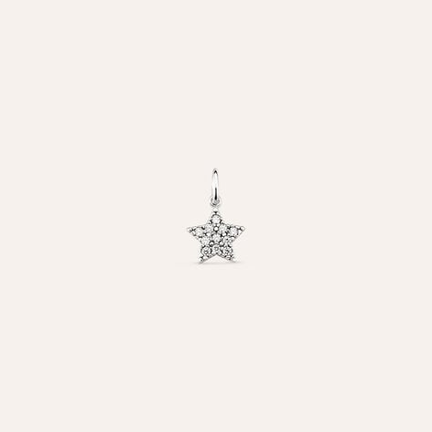 Pendente Poème Oro Bianco Cubic Zirconia - Ciondoli Donna | Stroili