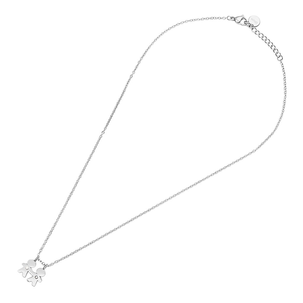 Collana Sunrise Acciaio Cristallo