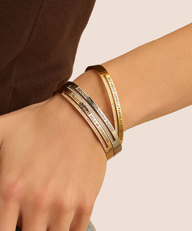 Bangle Sunrise Acciaio Rosa Cristallo