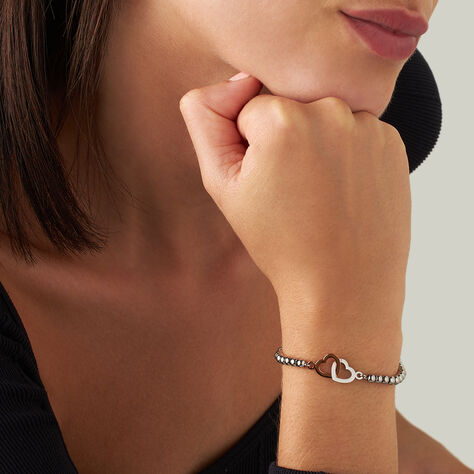 Bracciale Lady Chic Acciaio Bicolore Bianco / Rosa - Bracciali Love Donna | Stroili