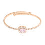 Bangle Romantic Shine Metallo Rosa Cristallo