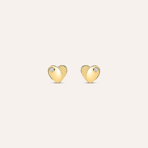 Orecchini Lobo Bon Ton Oro Giallo Cubic Zirconia - Orecchini a Lobo Donna | Stroili