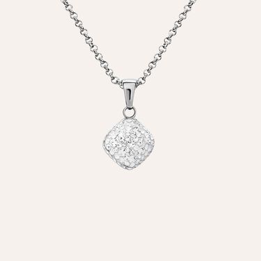Collana Aura Acciaio Cristallo