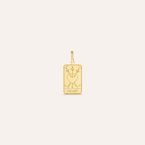Pendente Tarocchi Carta Del Cuore Poeme Oro Giallo - Ciondoli Donna | Stroili