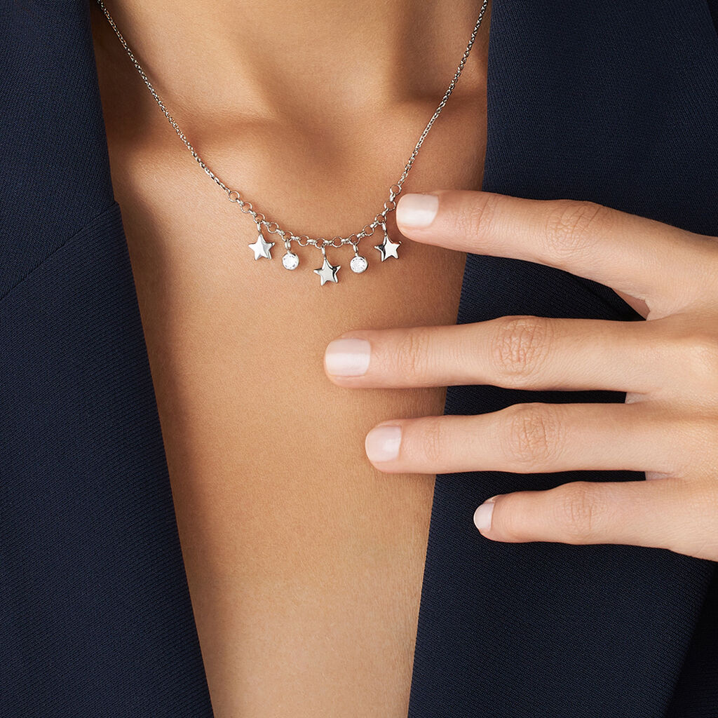 Collana Silver Collection Argento Rodiato Cubic Zirconia - Collane Donna | Stroili
