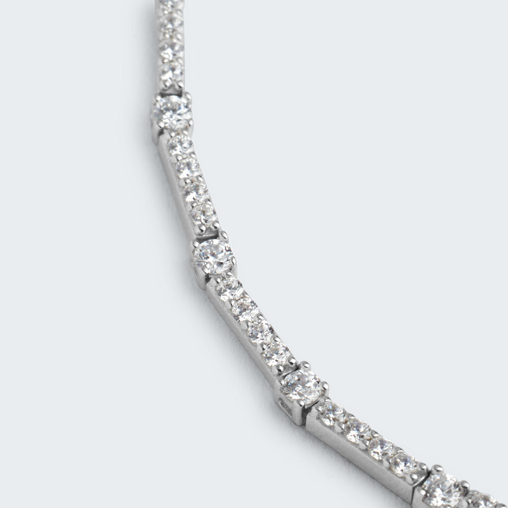 Bracciale Tennis Silver Elegance Argento Rodiato Cubic Zirconia - Bracciali Tennis Donna | Stroili