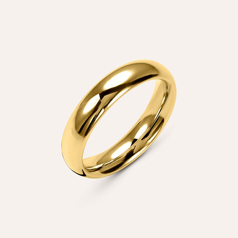 Fede Comoda Leggera 4.5 mm Oro Giallo - Anelli con Incisione Unisex | Stroili