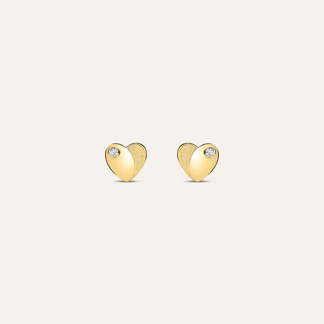Orecchini Lobo Bon Ton Oro Giallo Cubic Zirconia - Orecchini a Lobo Donna | Stroili
