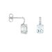 Orecchini Lobo Acquamarina Oro Bianco Acquamarina Diamante - Orecchini a Lobo Donna | Stroili