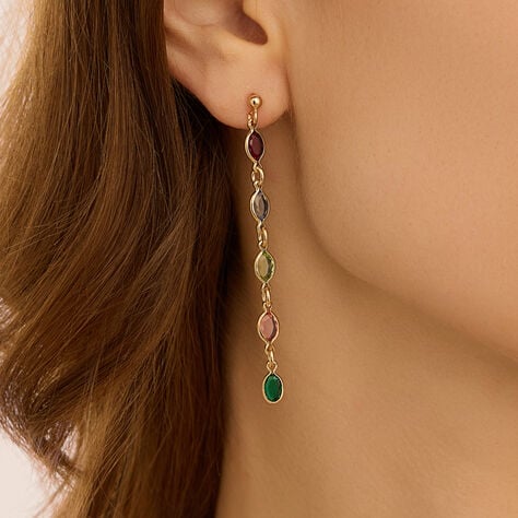 Orecchini Pendenti Golden Dream Placcato Oro Giallo Cubic Zirconia - Gioielli  | Stroili
