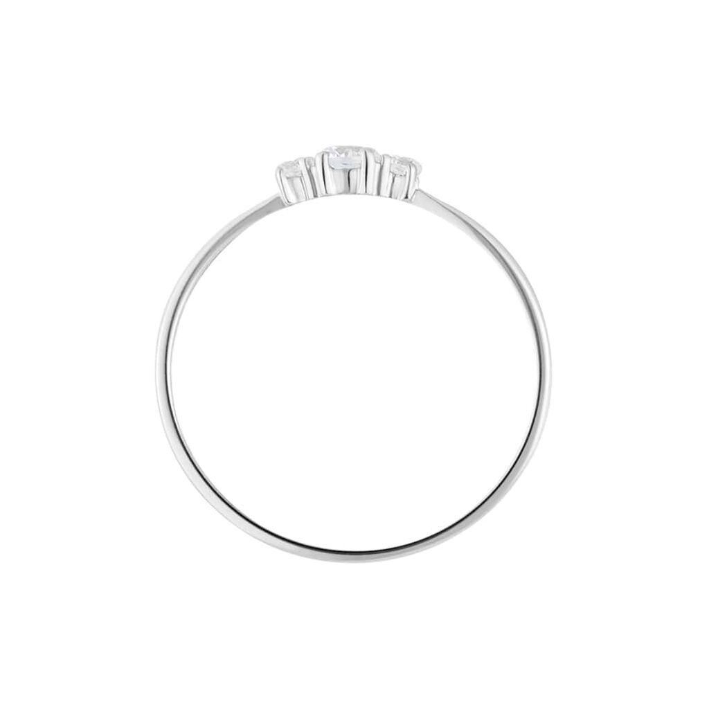 Anello Trilogy Claire Oro Bianco Cubic Zirconia - Anelli con Pietre Donna | Stroili