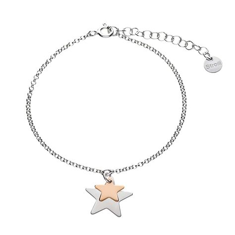 Bracciale Silver Collection Argento Bicolore Bianco / Rosa - Bracciali Donna | Stroili