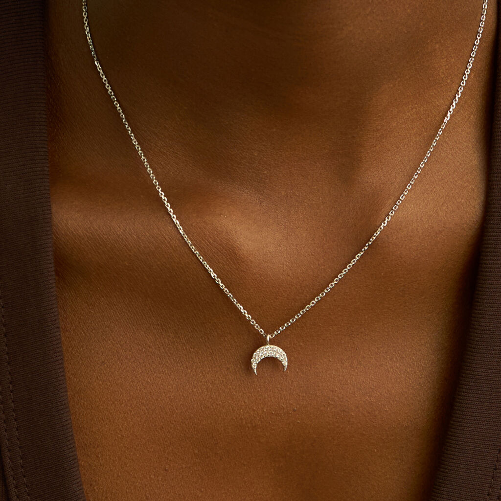 Collana Silver Moments Argento Rodiato Cubic Zirconia