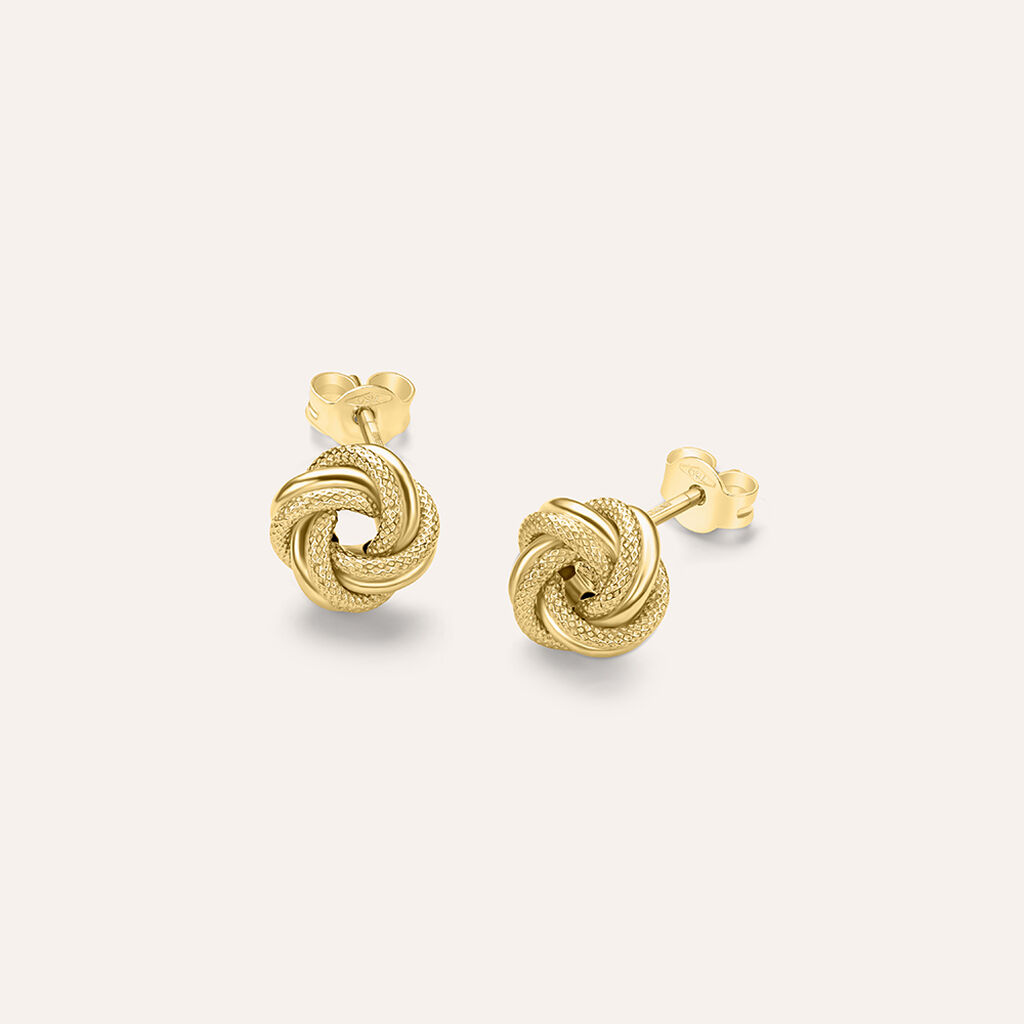 Orecchini Lobo Gold Essence Oro Giallo - Orecchini a Lobo Donna | Stroili