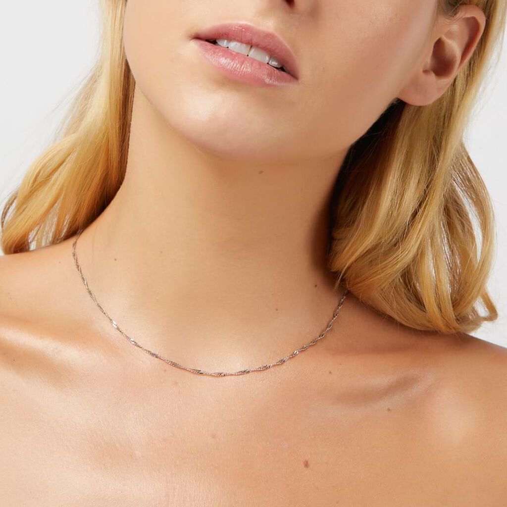 Catenina Poème Oro Bianco - Catenina Donna | Stroili