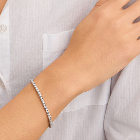 Bracciale Tennis Diamotion Oro Bianco Diamante - Bracciali Tennis Donna | Stroili