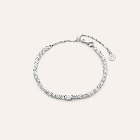 Bracciale Tennis Silver Elegance Argento Rodiato Cubic Zirconia - Bracciali Tennis Donna | Stroili