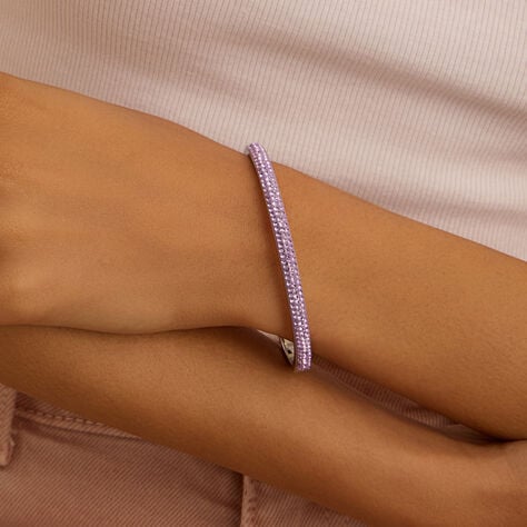 Bangle Lady Phantasya Acciaio Cristallo - Bracciali Rigidi Donna | Stroili