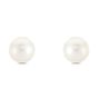 Orecchini Lobo Silver Pearls Argento Rodiato Perla sintentica