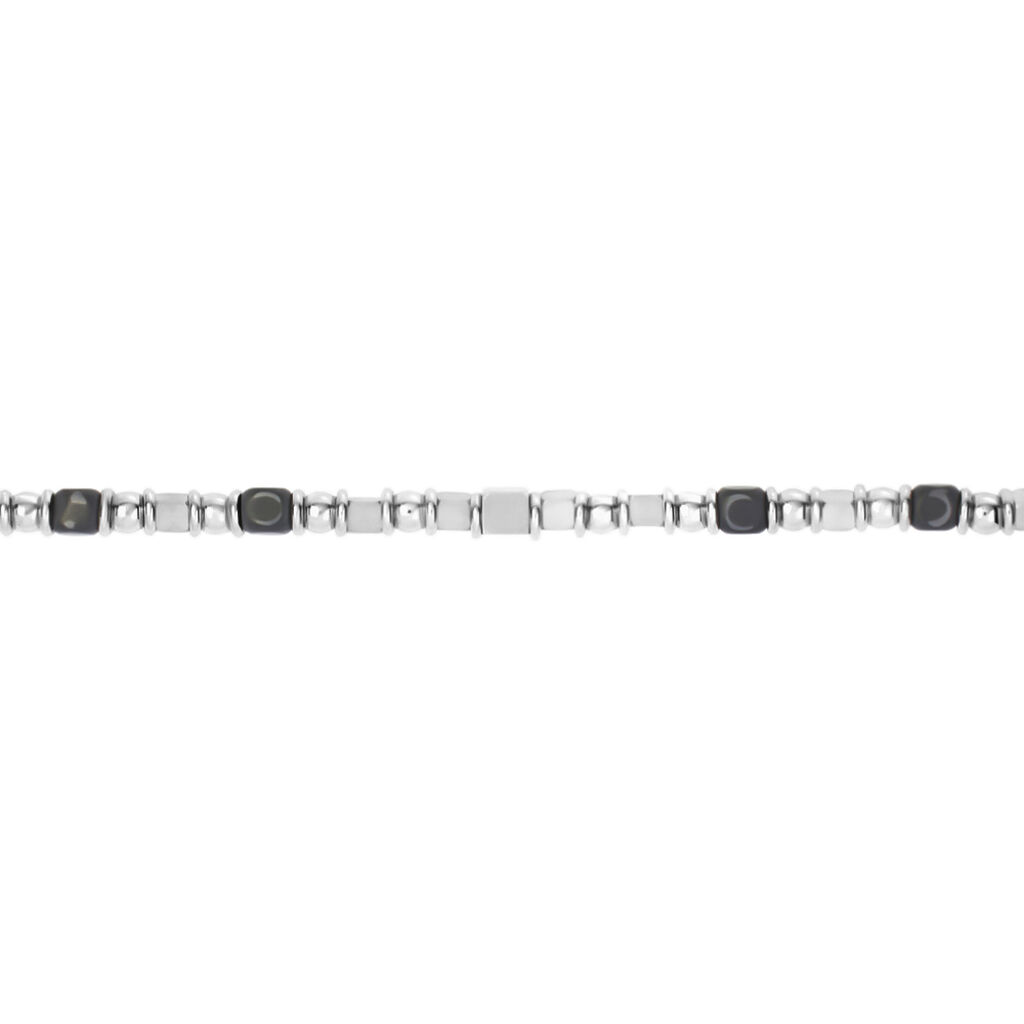Bracciale Man Code Acciaio Ematite - Bracciali Uomo | Stroili